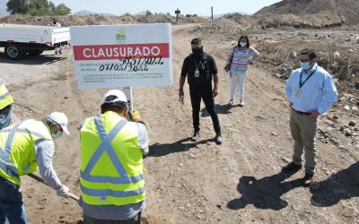 En sector de San Luis se clausura terreno que «servía» de basurero ilegal