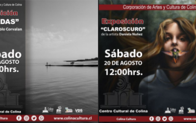 «Claroscuro» y «Miradas» nuevas exposiciones en Centro Cultural de Colina