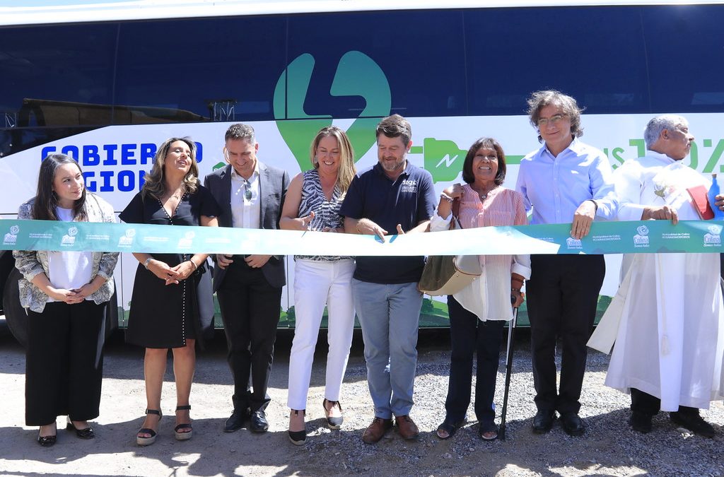 Gobierno Regional invierte en electromovilidad: 3 nuevos buses 100% eléctricos para Colina